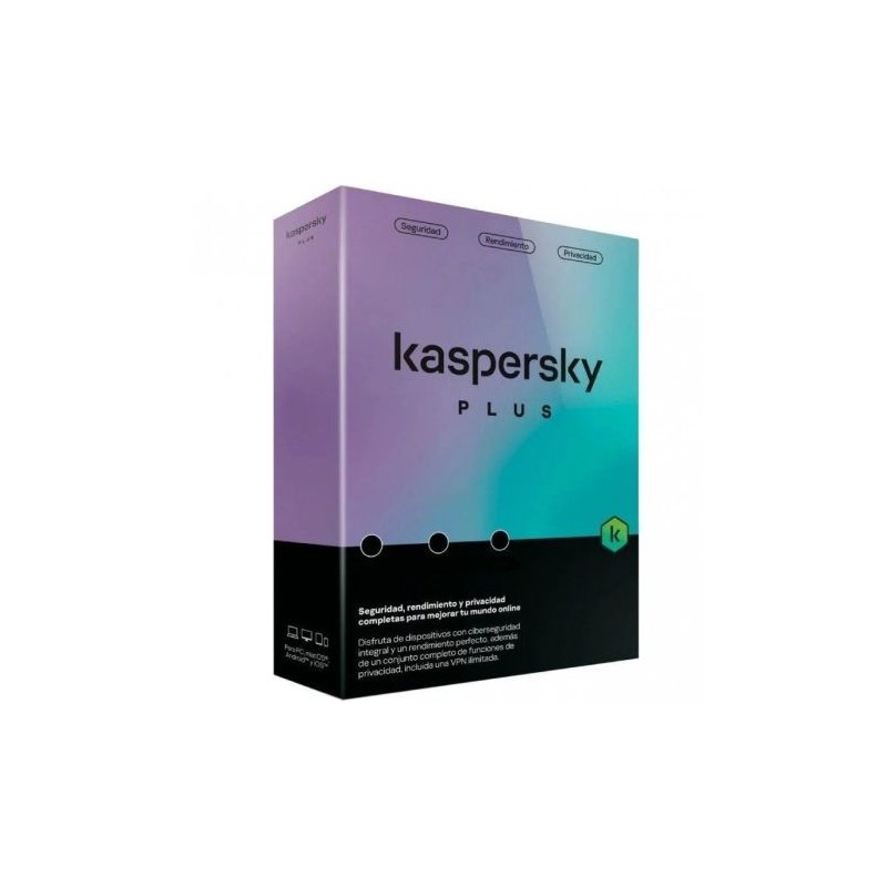 Antivirus KASPERSKY Plus KL1042S5EFS-MSBES - 5 Dispositivos · 1 Año