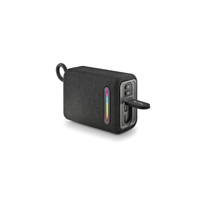 Altavoz Portátil NGS Roller Furia ROLLERFURIA1BLACK - Bluetooth · 15W · Impermeable · Bat. 2500mAh · Negro