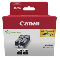 Pack 2 Cartuchos Originales CANON PGI520 Negro - 2932B019 [PAG-500] [ML-19]