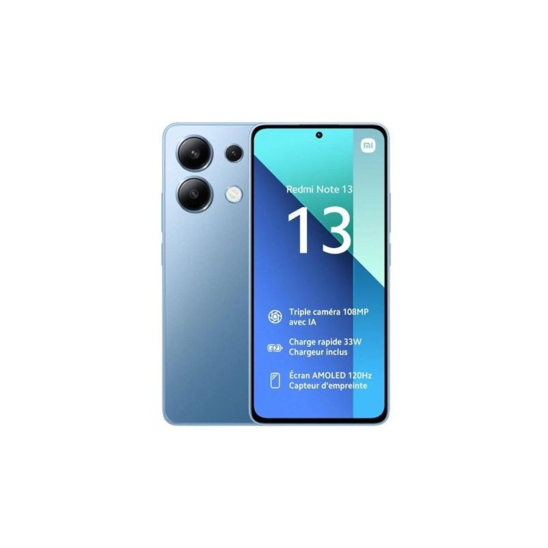 Smartphone XIAOMI Redmi Note 13 MZB0FY1EU - NFC · Snapdragon 685 · 6.67 AMOLED · 8GB · 128GB · Android · Azul