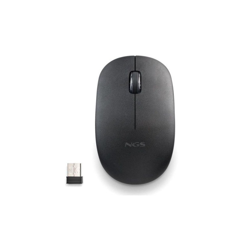Ratón Inalámbrico NGS Fog Pro FOGPROBLACK - USB · 1000DPI · Negro