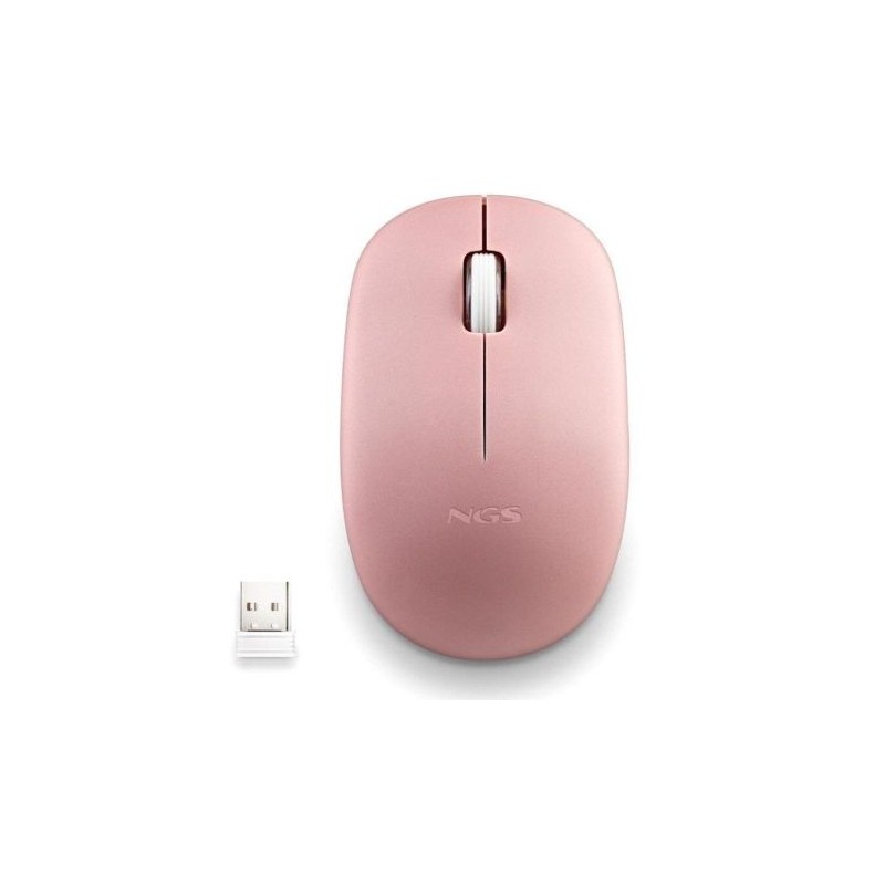 Ratón Inalámbrico NGS Fog Pro FOGPROPINK - USB · 1000DPI · Rosa
