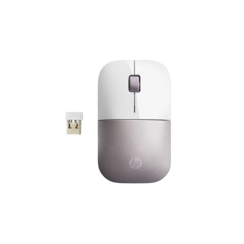 Ratón Inalámbrico HP Z3700 - USB · 1200DPI · Blanco/Rosa