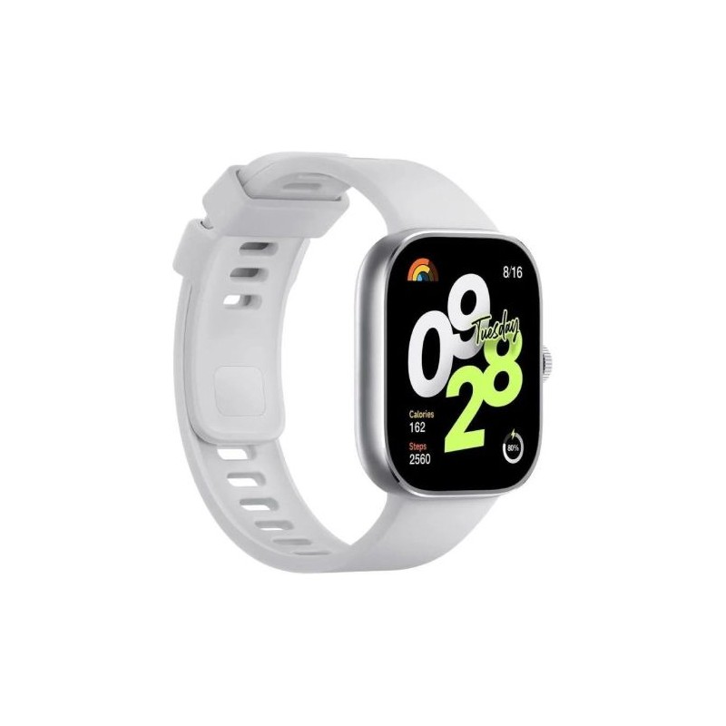 Smartwatch XIAOMI Redmi Watch 4 - 1,97 AMOLED · 5ATM · BT. 5.3 · Bat. 470mAh · GPS · Plata