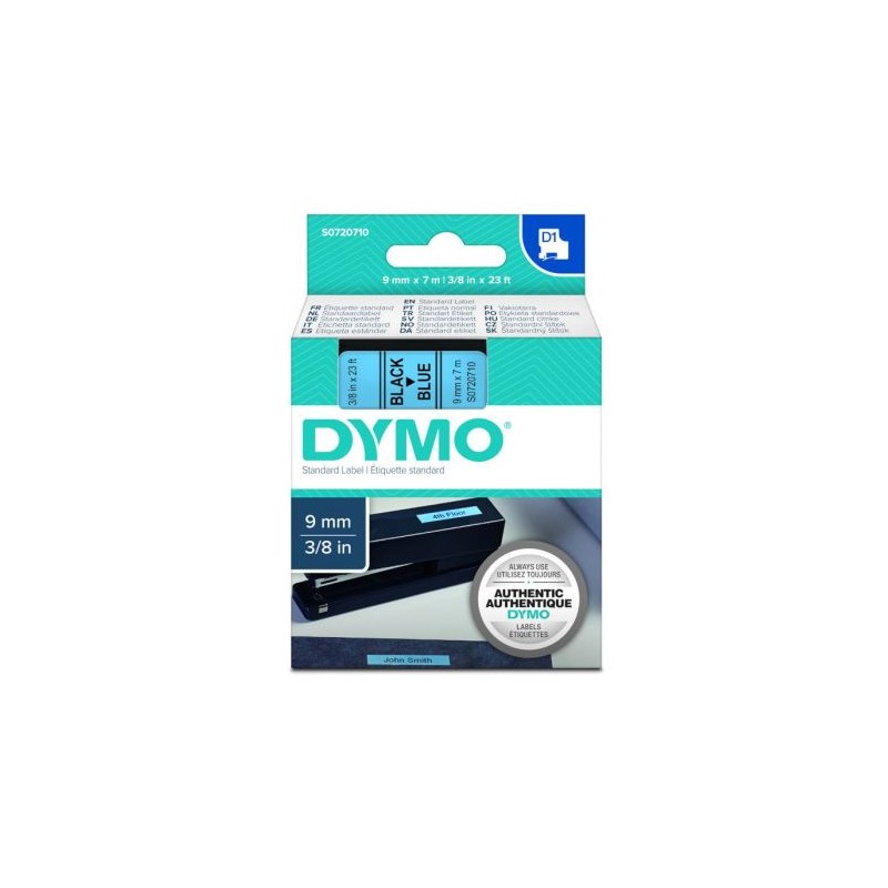 Cinta Original DYMO S0720710 Negro sobre Azul 9mm x 7m - S0720710