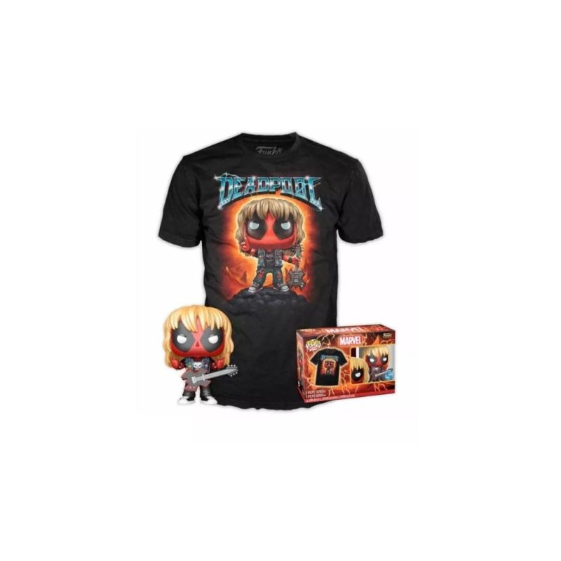 FUNKO POP + Camiseta M Deadpool - 889698750585