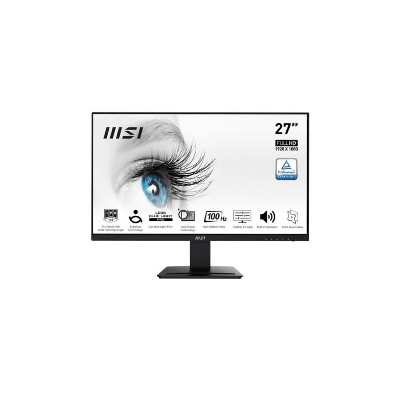 Monitor MSI 9S6-3PB4CH-068 - 27 FHD · HDMI · Displayport· Negro