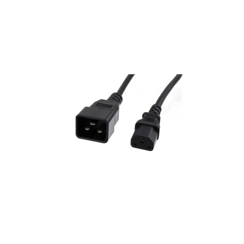 Cable de Alimentación C13 a C20 - 1.8m · Negro
