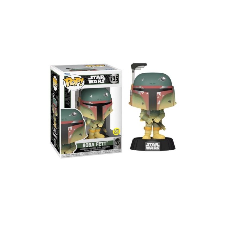 FUNKO POP Boba Fett 735 - Star Wars Brillante en la Oscuridad - 889698827232