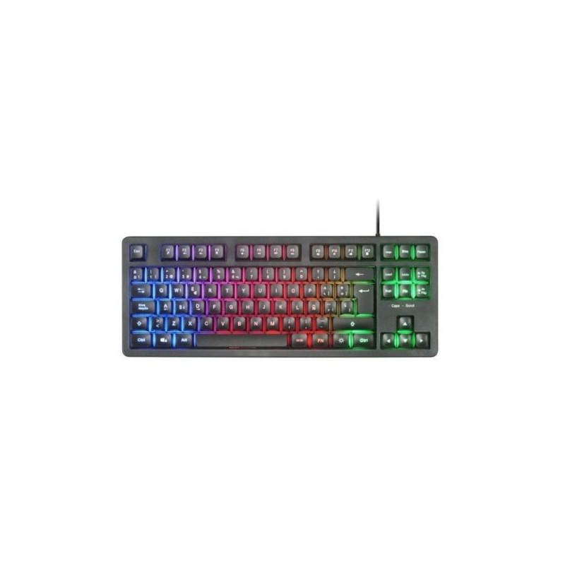 Teclado Gaming con Cable MARS GAMING MK023ES - USB 2.0 · Cable 145cm · RGB · Negro