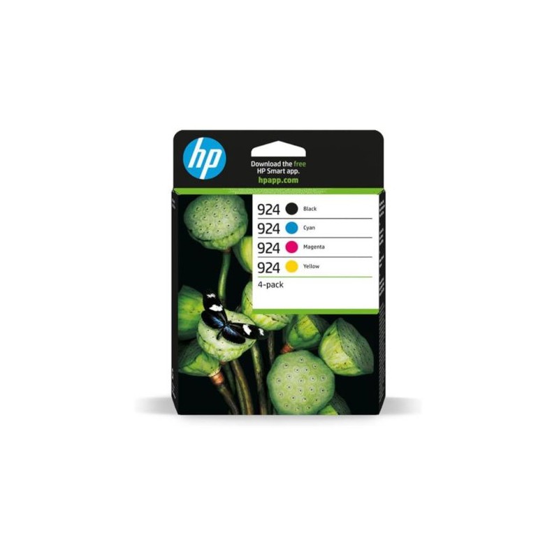 Pack 4 Cartuchos Originales HP 924 BK+C+M+Y - 6C400NE [PAG-500]