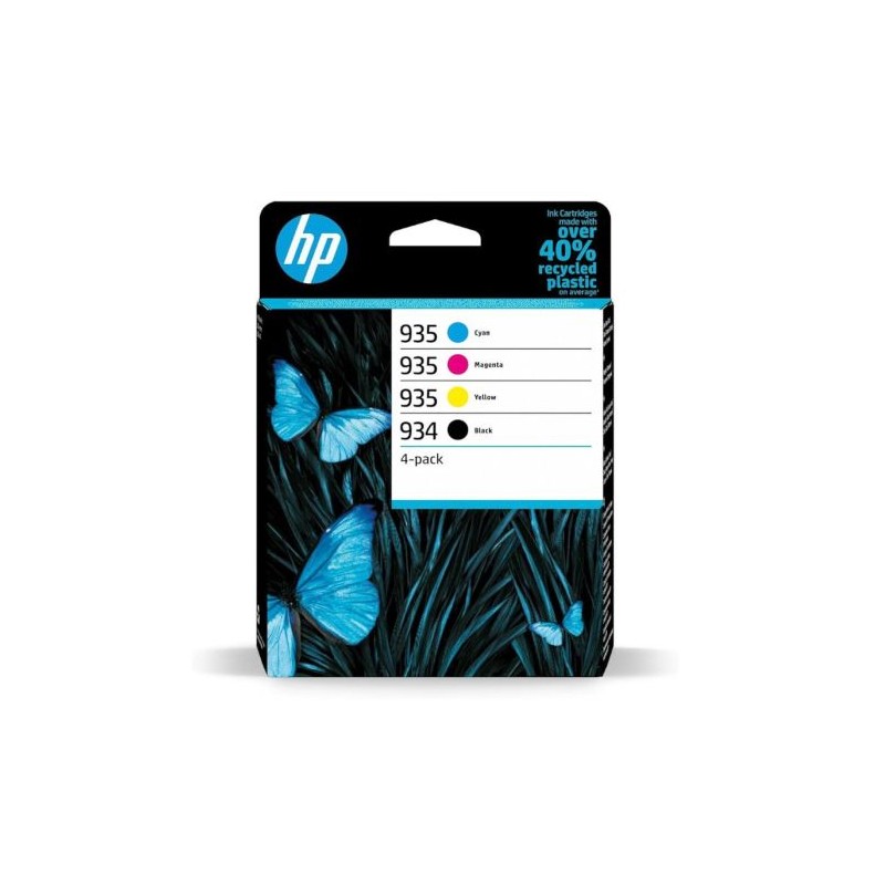 Pack 4 Cartuchos Originales HP 934/935 BK+C+M+Y - 6ZC72AE [PAG-400] [ML-10]