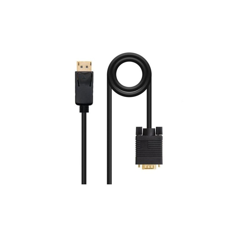 Cable Conversor Displayport/M a VGA/M - 1.m · Negro