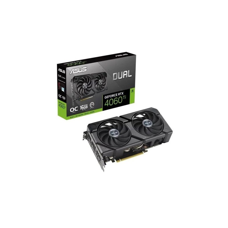 Tarjeta Gráfica ASUS Dual Geforce GTX 4060 TI EVO OC 16GB GDDR6 - 90YV0JH8-M0NA00