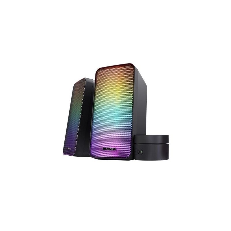 Altavoces TRUST GAMING GTX 611 Wezz - 2.0 · Jack 3.5mm/USB · 12W · PC/macOS · Negro