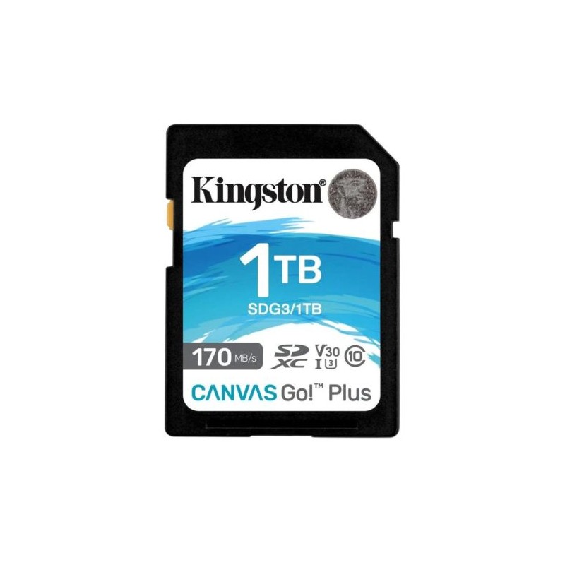 Tarjeta de Memoria KINGSTON Canvas Go Plu SDG3/1TB - 1TB · Clase 10