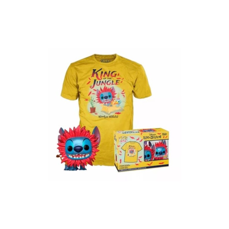 FUNKO POP + Camiseta Stitch M - 889698780742