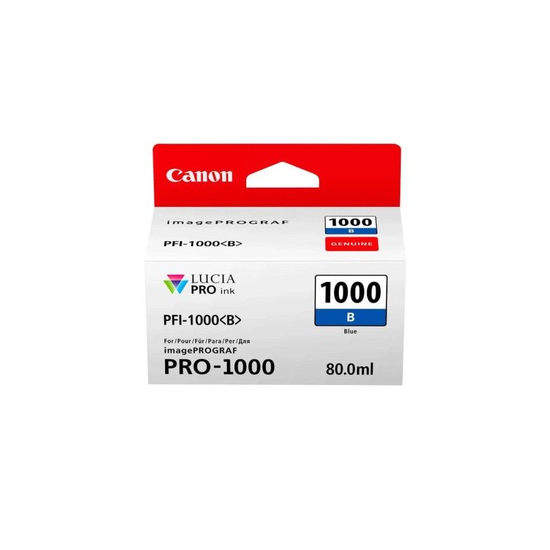 Cartucho  Original CANON PFI-1000B Azul - 0555C001 [PAG-3755] [ML-80]
