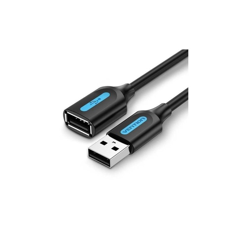 Cable Alargador USB 2.0/M a USB/H - 5m · Negro