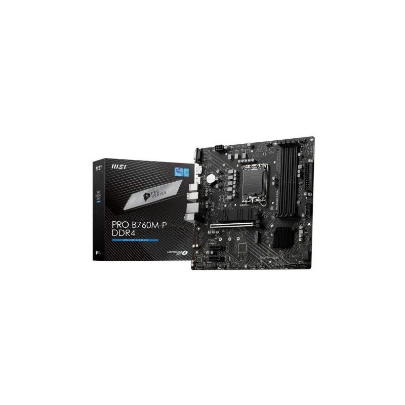 Placa Base MSI Pro B760M-P - Socket 1700 · DDR4 · MicroATX