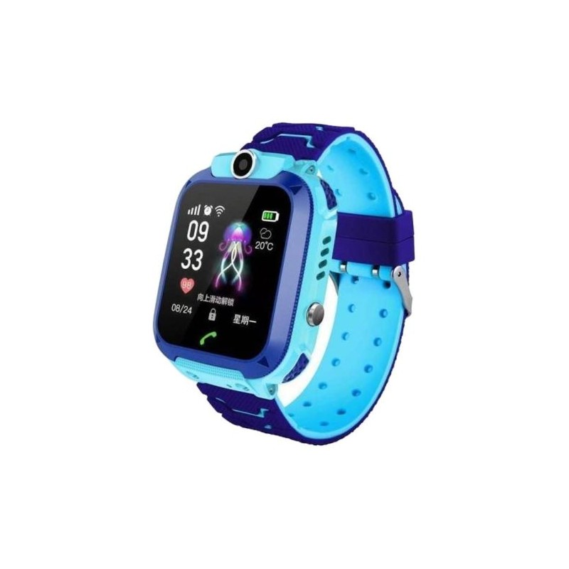 Smartwatch para Niños Q12 - 1.44 · 128x128 · IP67 · BT · Bat. 400mAh · GPS · Azul