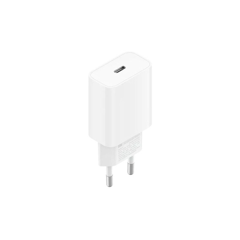 Cargador de Pared XIAOMI Mi - 20W · USB Tipo C · Blanco