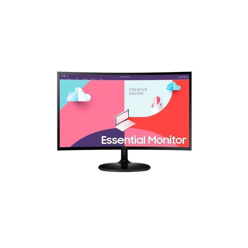 Monitor Curvo SAMSUNG Essential S3 - 24 FHD · HDMI · Negro