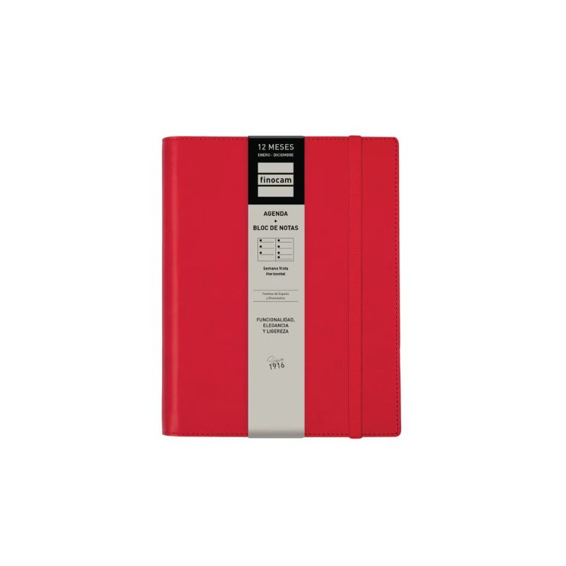Agenda Anual 2025 FINOCAM 381263025 - A5 · Día página · Rojo