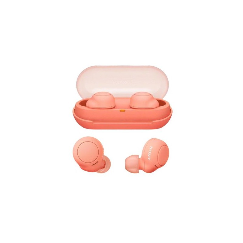 Auriculares Inalámbricos SONY WF-C500 - BT 5,0 · Micrófono · Estuche de Carga · Naranja