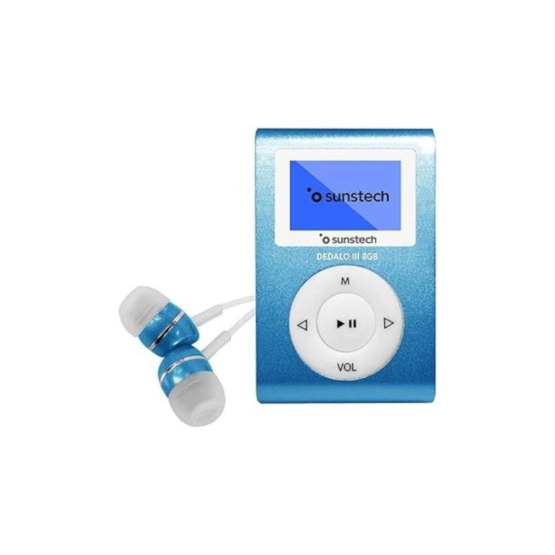 Reproductor MP3 SUNSTECH Dedalo III - 1.1 · 8GB · Radio FM · Azul