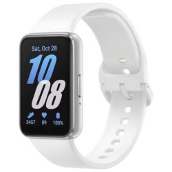 Smartband SAMSUNG Galaxy Fit 3 - 1.6 AMOLED · 5ATM · BT. 5.3 · Frecuencia Cardiaca · Android/iOs · Plata