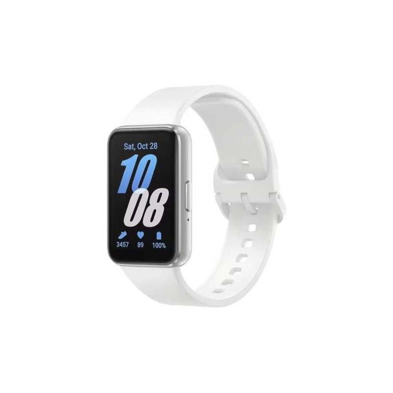 Smartband SAMSUNG Galaxy Fit 3 - 1.6 AMOLED · 5ATM · BT. 5.3 · Frecuencia Cardiaca · Android/iOs · Plata