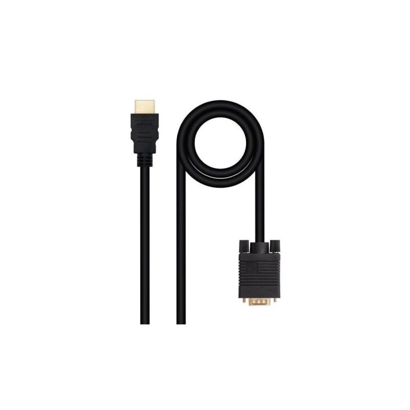 Cable Conversor HDMI/M a VGA/M - 1.8m · Negro