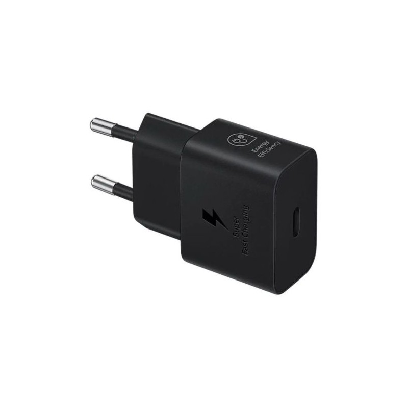 Cargador de Pared SAMSUNG EP-T2510NBEGEU - 25W · USB Tipo C · Negro