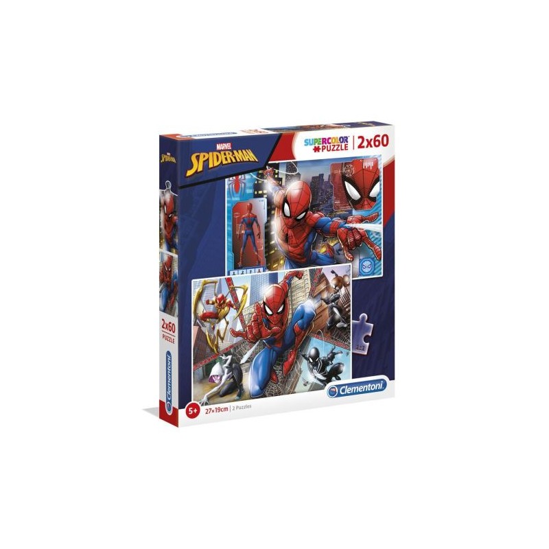 Puzzle CLEMENTORI Marvel - Spider-Man · 2x60 Piezas