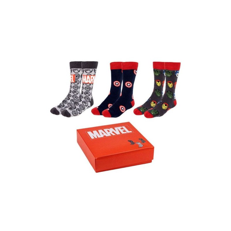 Pack 3 Calcetines Adulto CERDÁ - Marvel