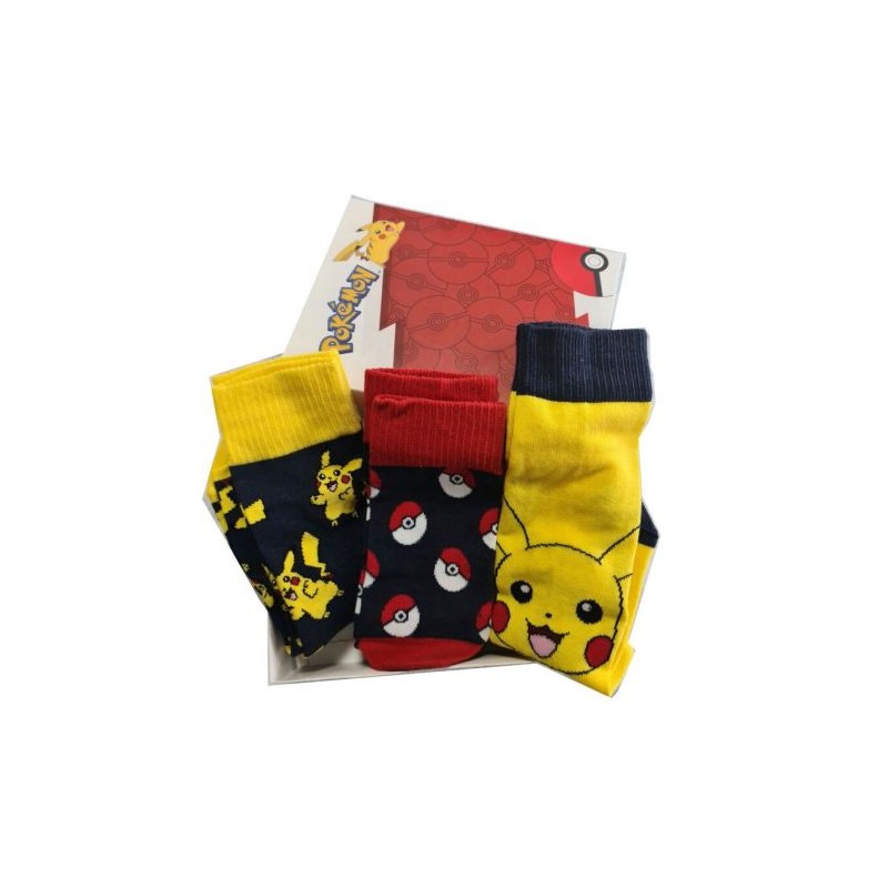Pack 3 Calcetines Adulto NINTENDO - Pokémon