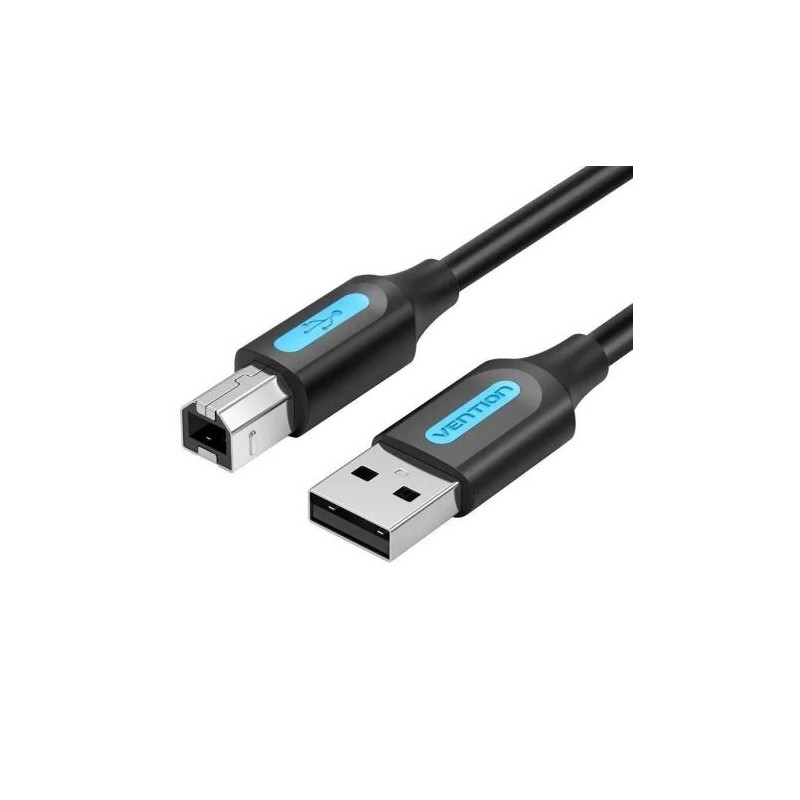 Cable para Impresora USB 2.0 Tipo B/M a USB/M - 10m · Negro
