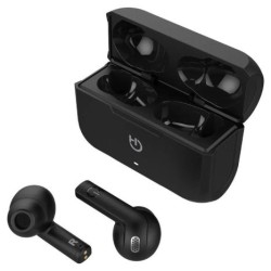 Auriculares Inalámbricos HIDITEC Fenix TWS - BT 5,0 · Micrófono · Estuche de Carga · Negro