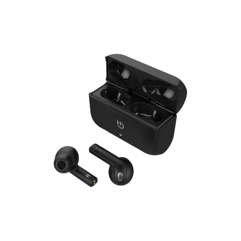 Auriculares Inalámbricos HIDITEC Fenix TWS - BT 5,0 · Micrófono · Estuche de Carga · Negro