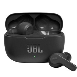 Auriculares Inalámbricos JBL Wave 200TWS - BT 5,0 · Micrófono · Estuche de Carga · Negro
