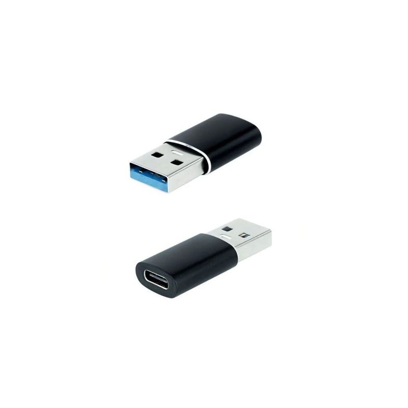 Adaptador USB 3.1/M a USB Tipo C/H - Negro