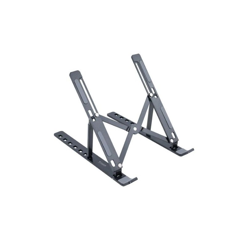 Soporte Elevador para Portátil TOOQ TQLRS0035-AL-G - 7 Niveles de Altura · Plegable · Gris