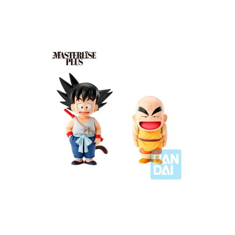 Pack de Figuras MASTERLISE BANPRESTO - Son Goku y Krillin Training · Dragon Ball · 13cm