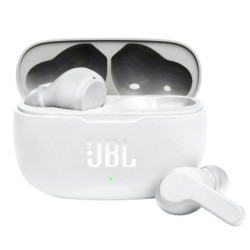 Auriculares Inalámbricos JBL Wave 200TWS - BT 5,0 · Micrófono · Estuche de Carga · Blanco