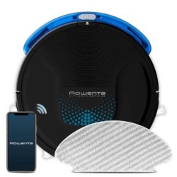 Robot Aspirador ROWENTA Explorer Serie 45 RR8275WH - Mop/Friegasuelos · WiFi · Bat. 2,5h · Negro