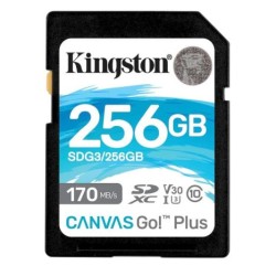 Tarjeta de Memoria KINGSTON Canvas Go Plus SDG3/256GB - 256GB · Clase 10