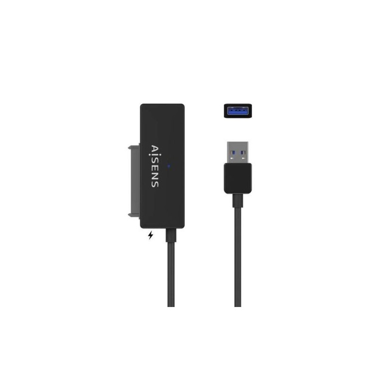 Adaptador para Discos Duros con Alimentador AISENS ASE-35A01B - USB 3.0 · SATA · Negro