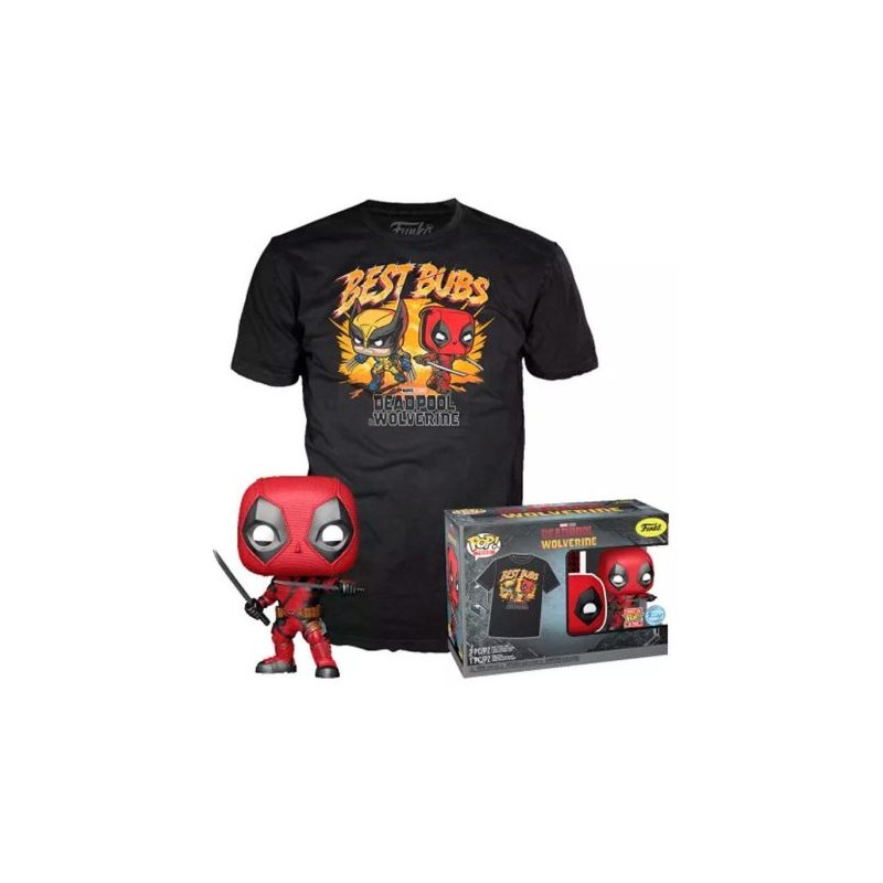 FUNKO POP + Camiseta Deadpool M - 889698817332