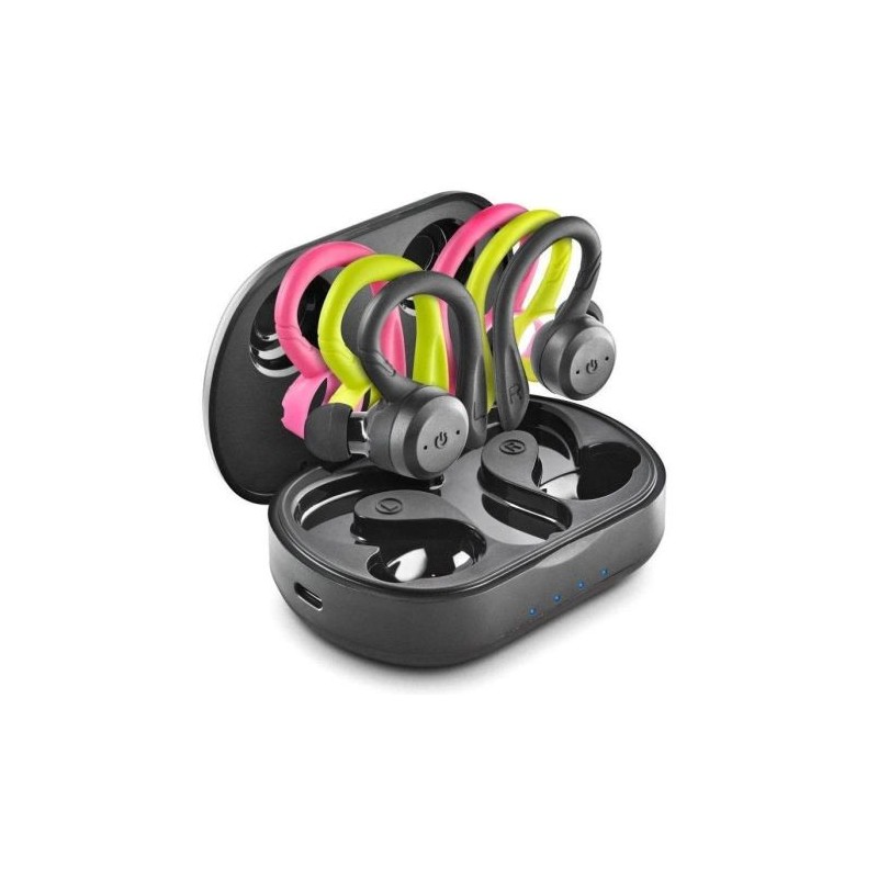 Auriculares Deportivos  Inalámbricos NGS Ártica Jogger - BT 5.3 · Micrófono · Autonomía 10h ·  Estuche de Carga · Negro